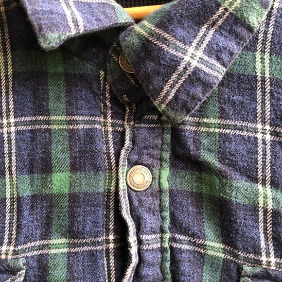 Mens Plaid Work Jacket || Plaid Fall Jacket || Mens 3XL Plaid - Picture 4 of 10